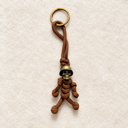 Skeleton Soldier Paracord Keychain