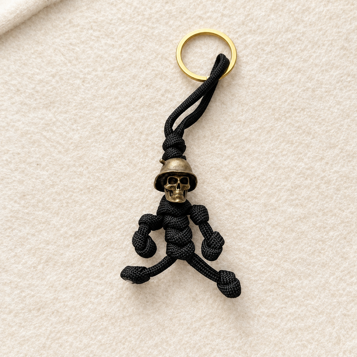 Skeleton Soldier Paracord Keychain