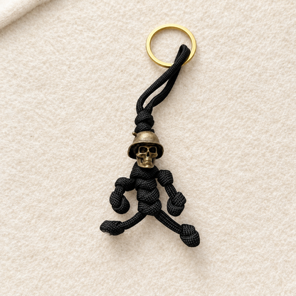 Skeleton Soldier Paracord Keychain