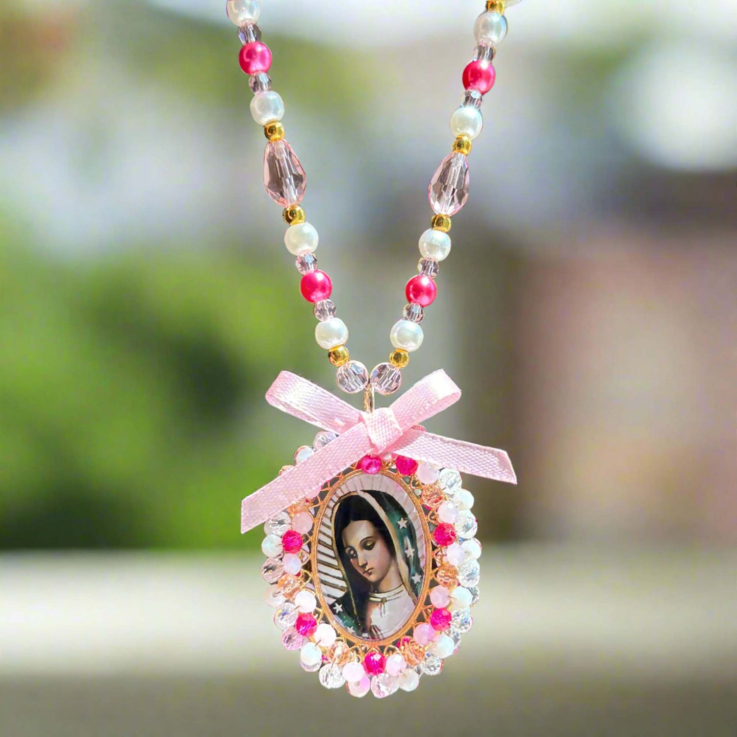 Mary Car Charm