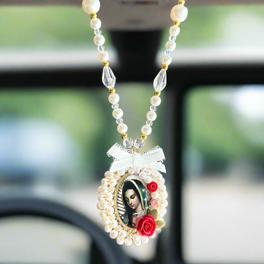 Virgin Mary Car Charm