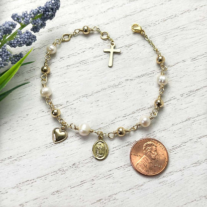 Virgin Mary Rosary Bracelet