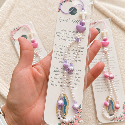 Rosary Phone Charm Virgin Mary
