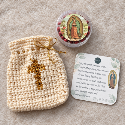 Crochet Rosary Pouch Set