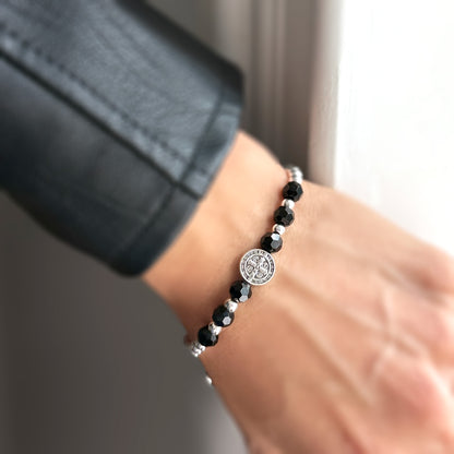 Saint Benedict Cord Bracelet