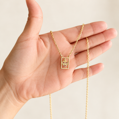 Sacred Heart Scapular Necklace