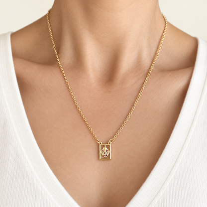 Sacred Heart Scapular Necklace