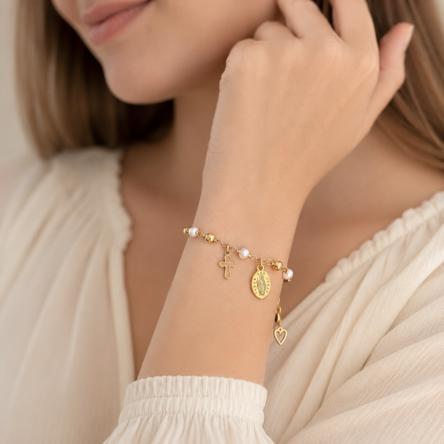 Saint Jude Rosary Bracelet