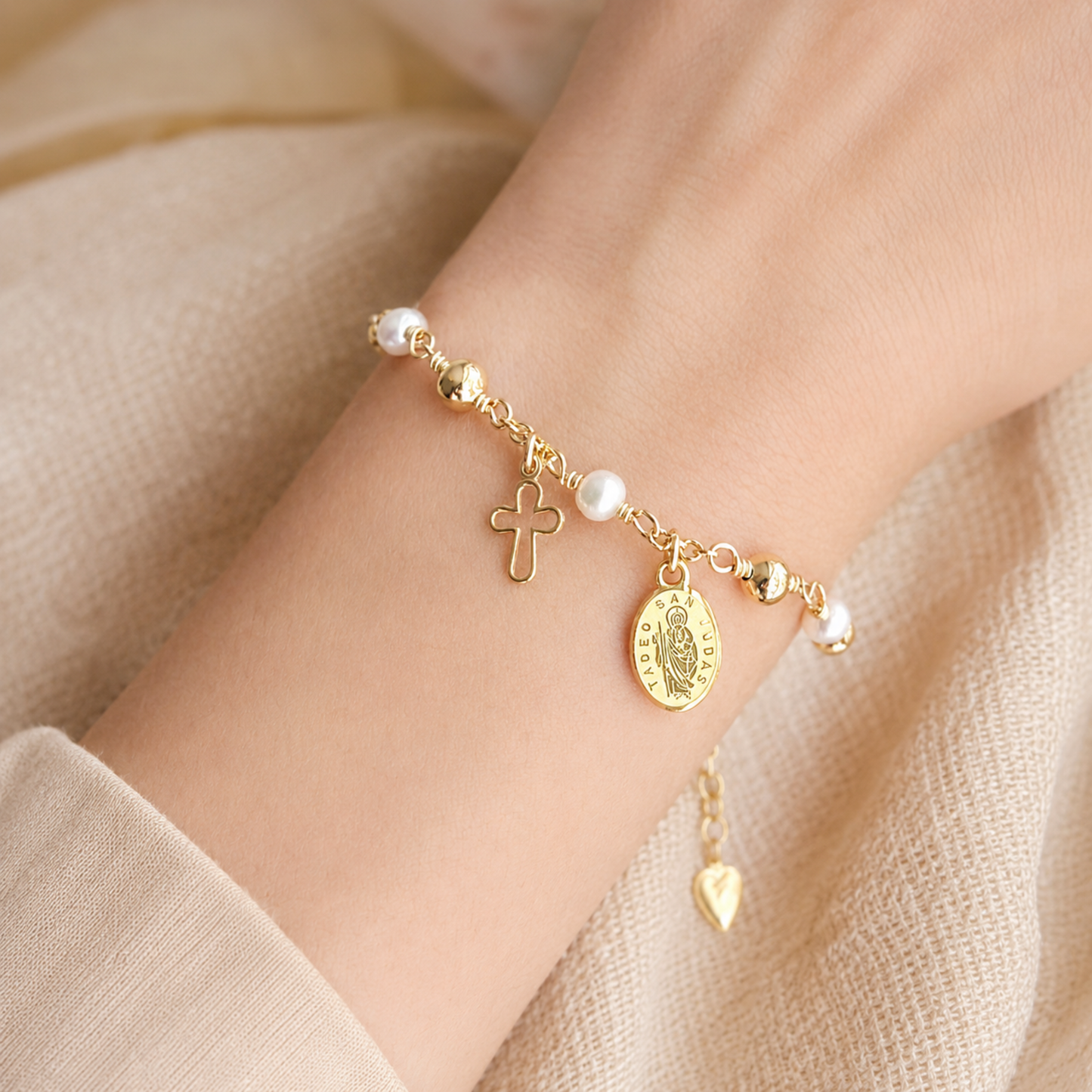 Saint Jude Rosary Bracelet