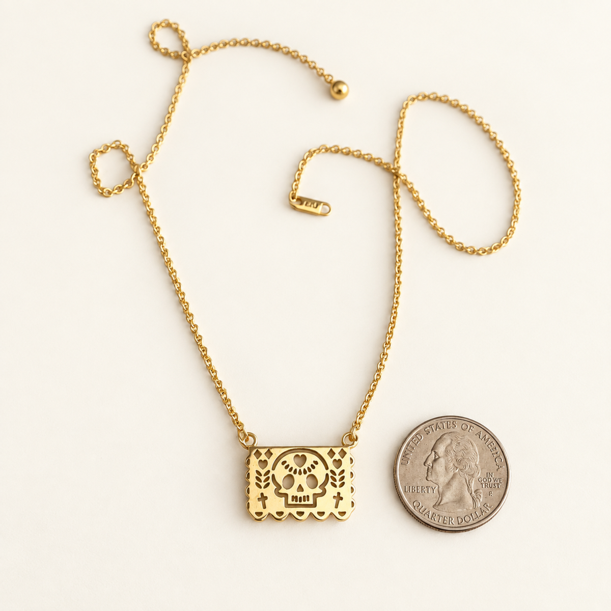 Papel Picado Gold Necklace