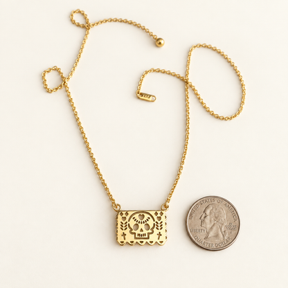 Papel Picado Gold Necklace