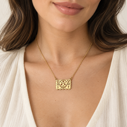 Papel Picado Gold Necklace