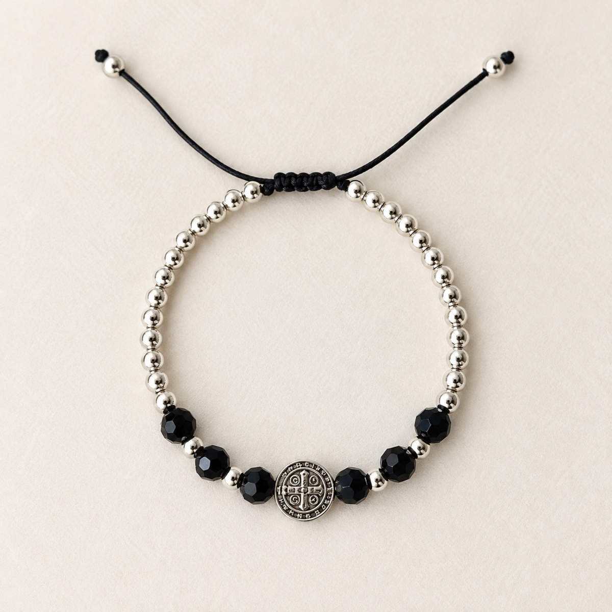 Saint Benedict Black Bracelet