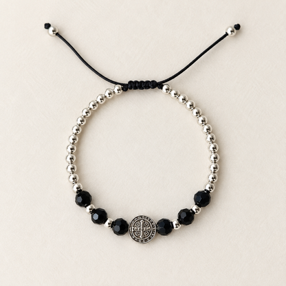 Saint Benedict Black Bracelet
