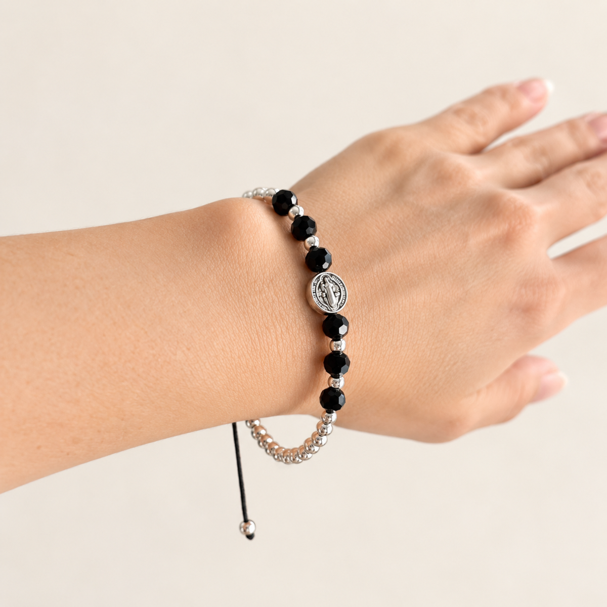 Saint Benedict Black Bracelet