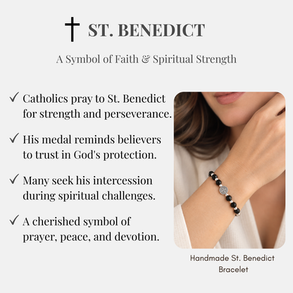 Saint Benedict Black Bracelet