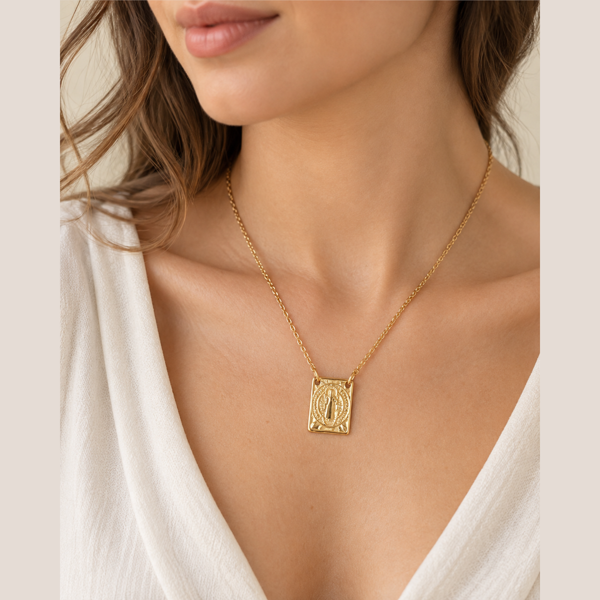 Saint Benedict Scapular Necklace
