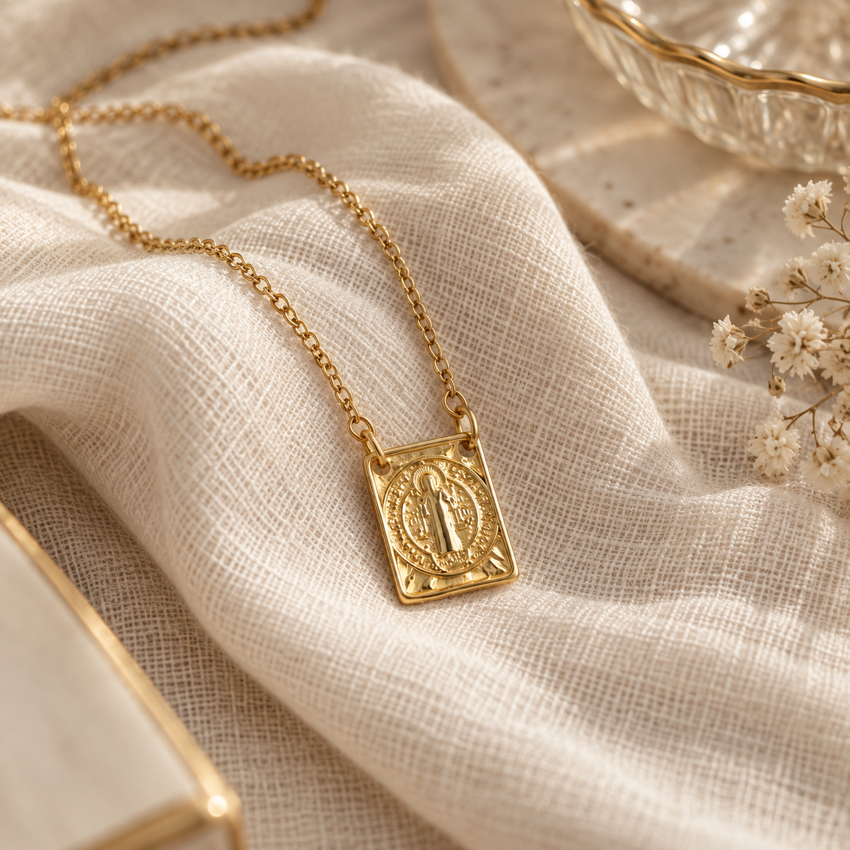 Saint Benedict Scapular Necklace