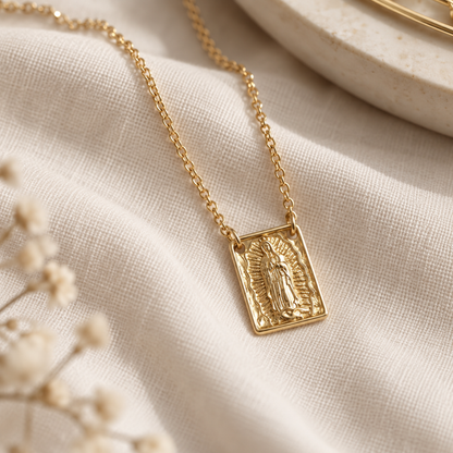 Virgin Mary Scapular Necklace