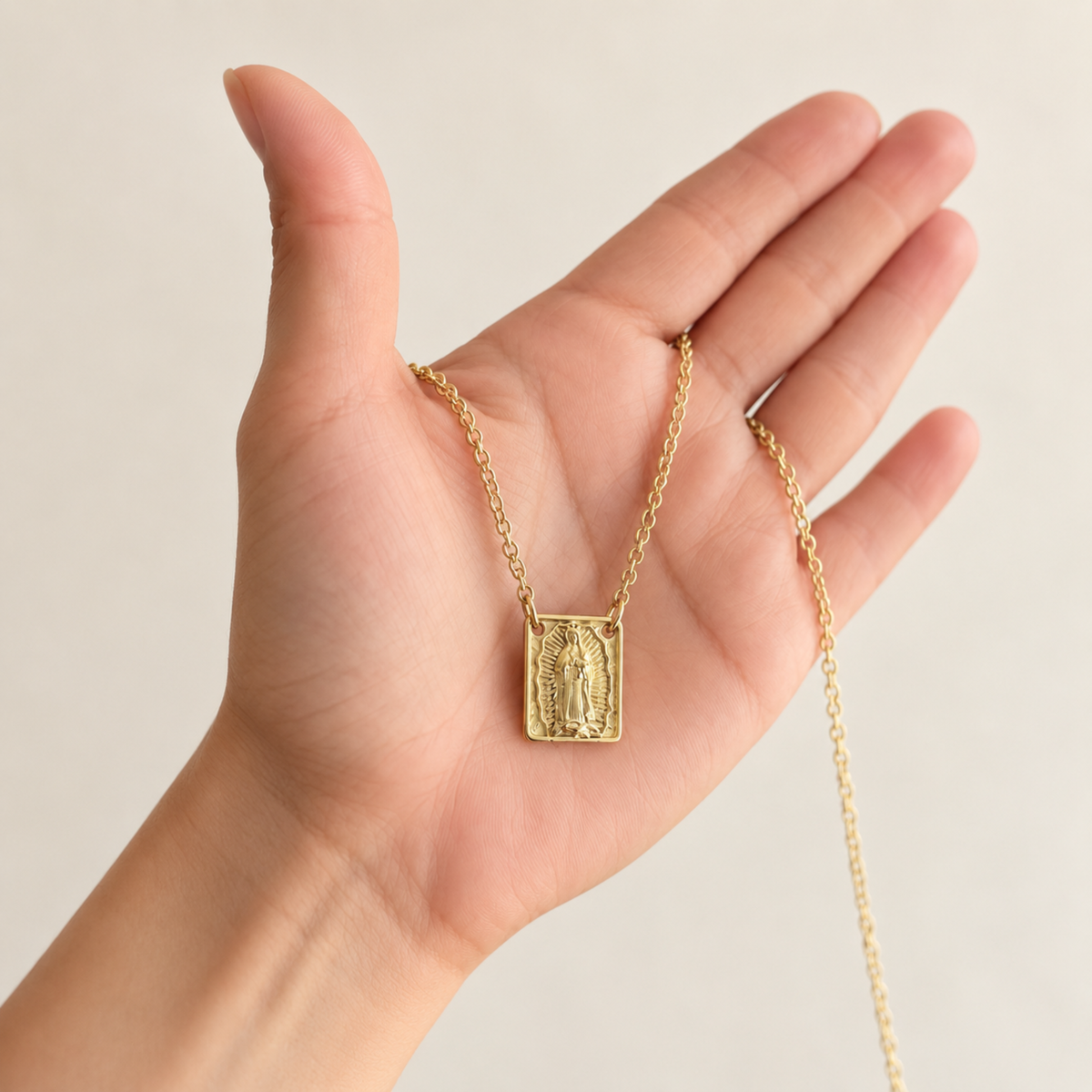 Virgin Mary Scapular Necklace