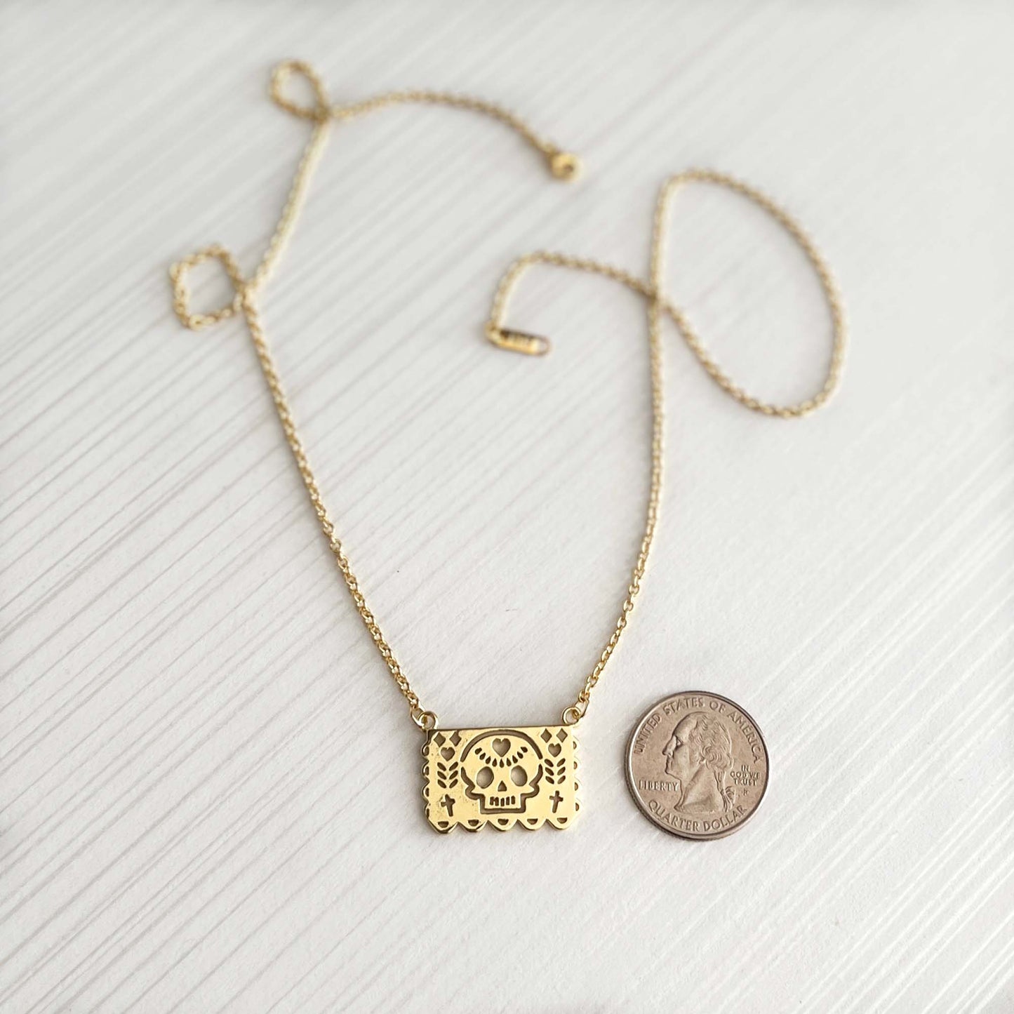 Papel Picado Gold Necklace