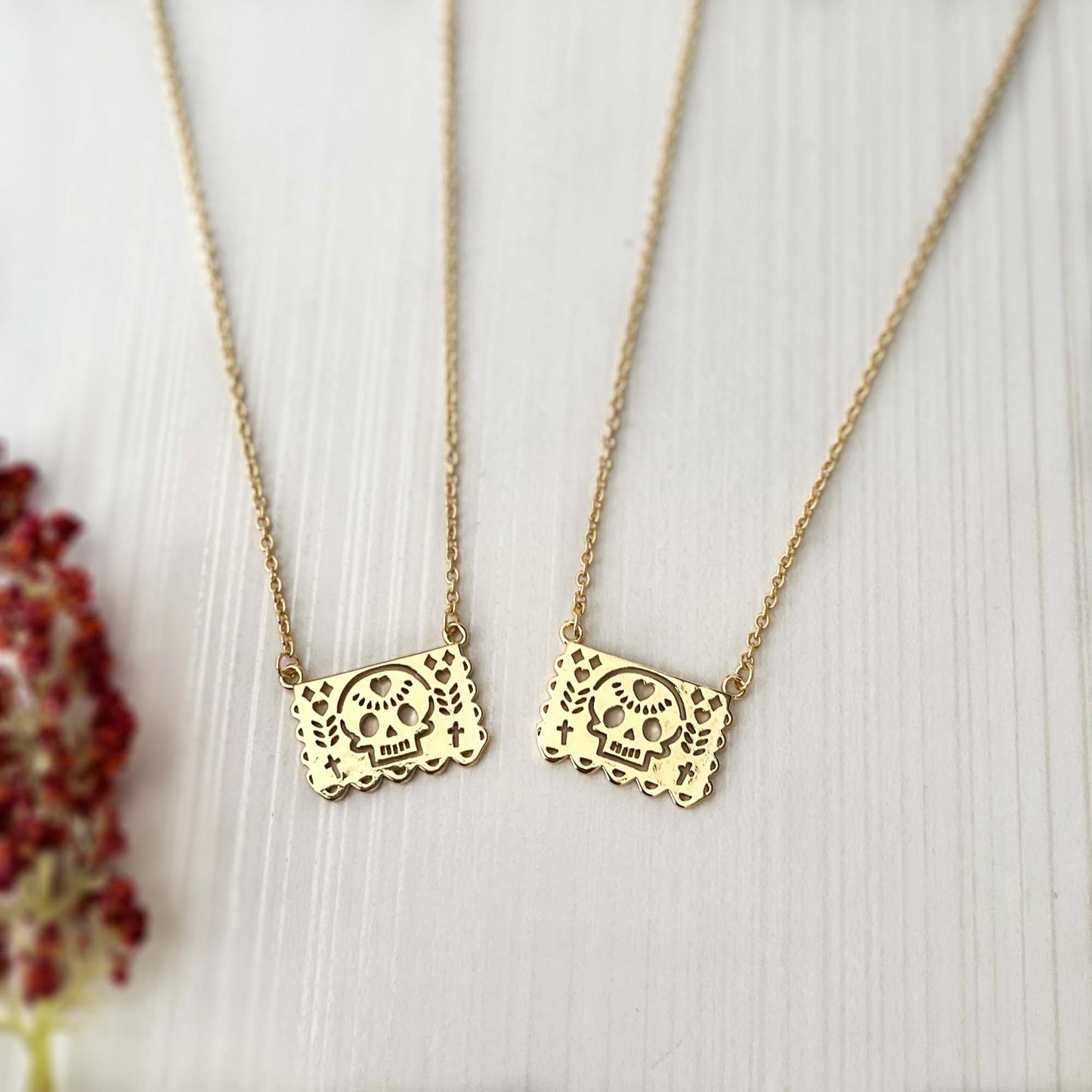 Papel Picado Gold Necklace