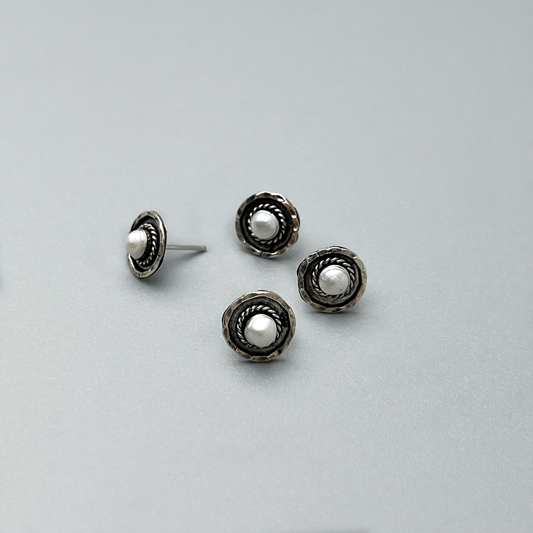 Aztec stud earrings women's