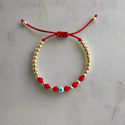 Evil Eye Red String Bracelet