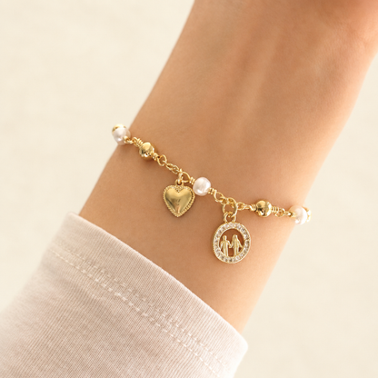 Wedding Gold Rosary Bracelet |