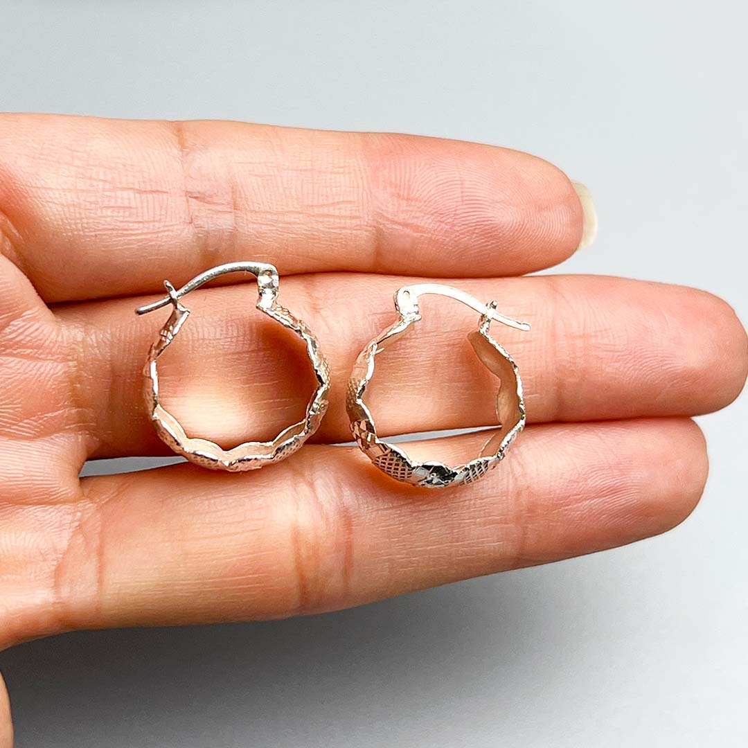 Silver Hoop Earrings