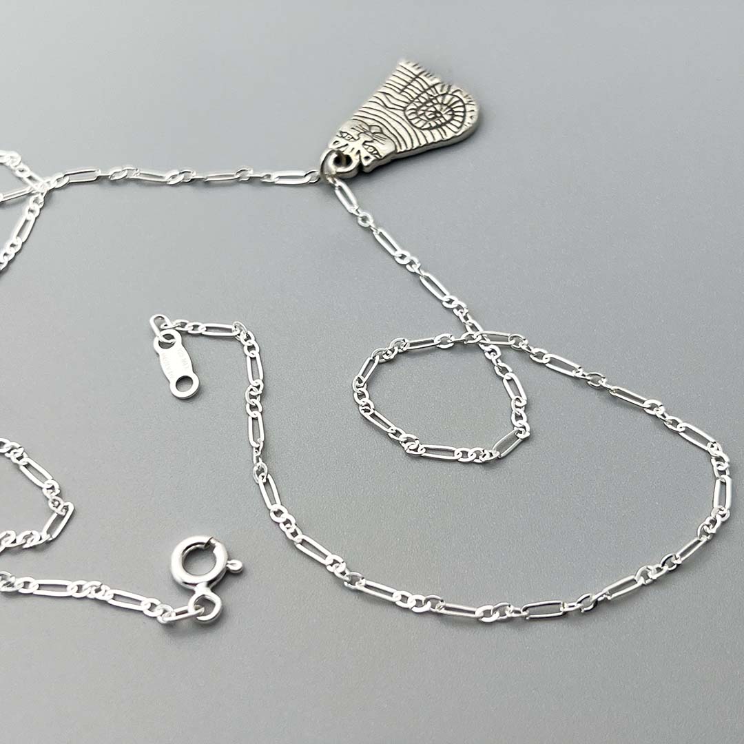 silver cat necklace women's