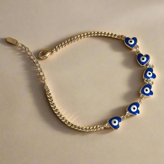 Gold Evil Eye Bracelet