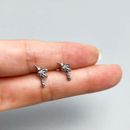 Hummingbird Tiny Stud Earrings