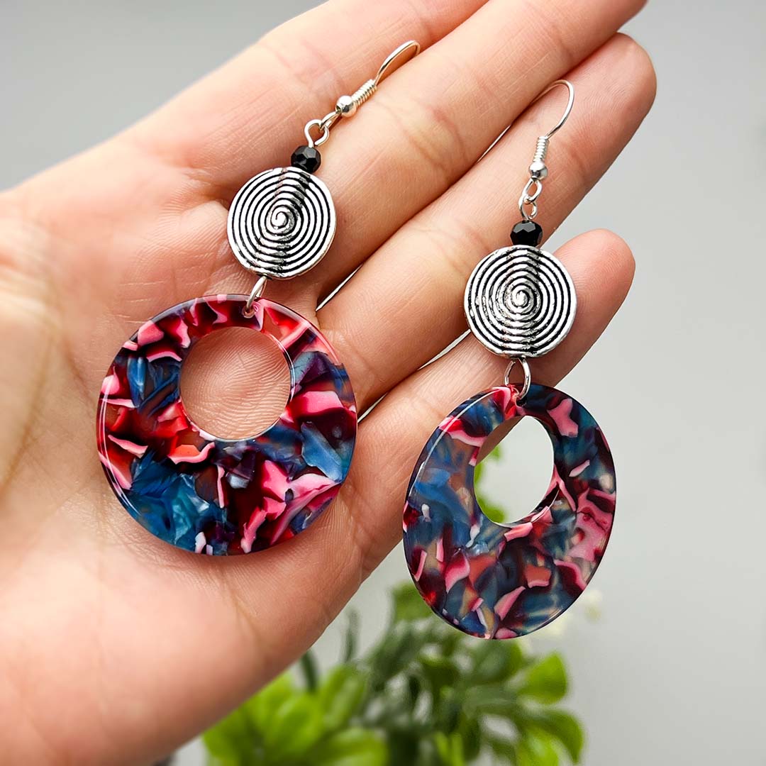 Long tropical earrings