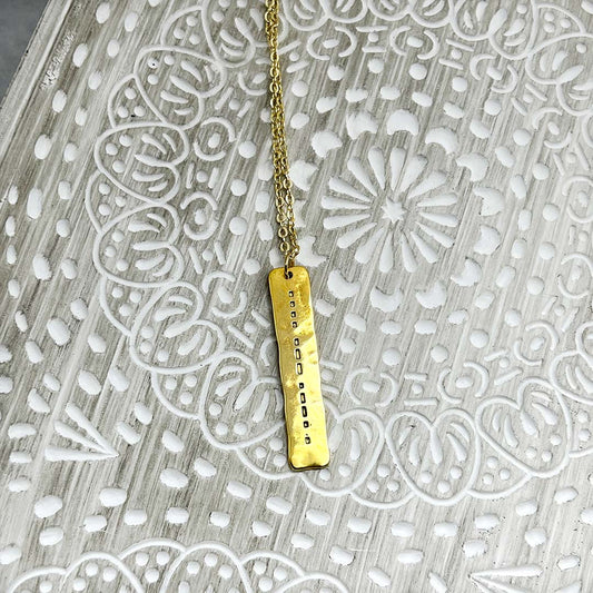 Morse code necklace Women's