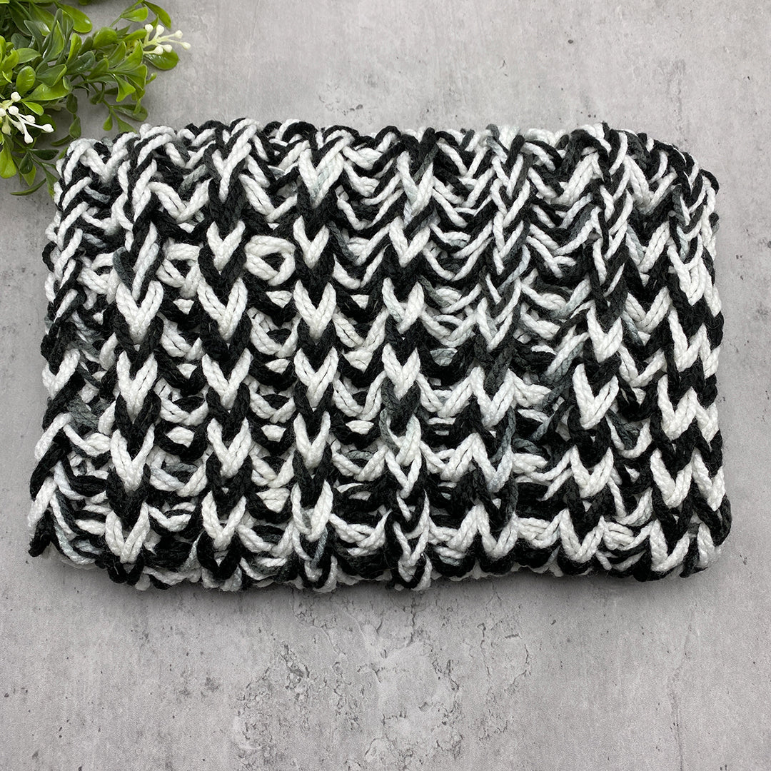 Black and White Scarf - Warm Scarves Unisex