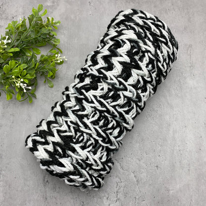 Black and White Scarf - Warm Scarves Unisex