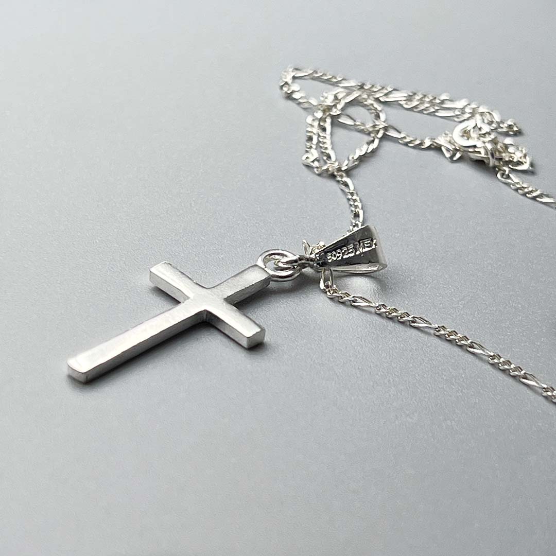 Sterling silver cross necklace