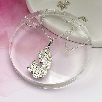 Mother and child necklace