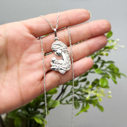 Silver mother pendant gift