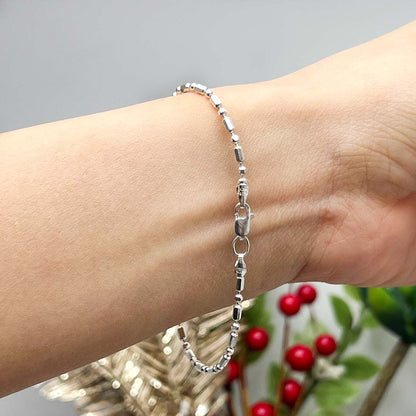 simple silver bracelet women's