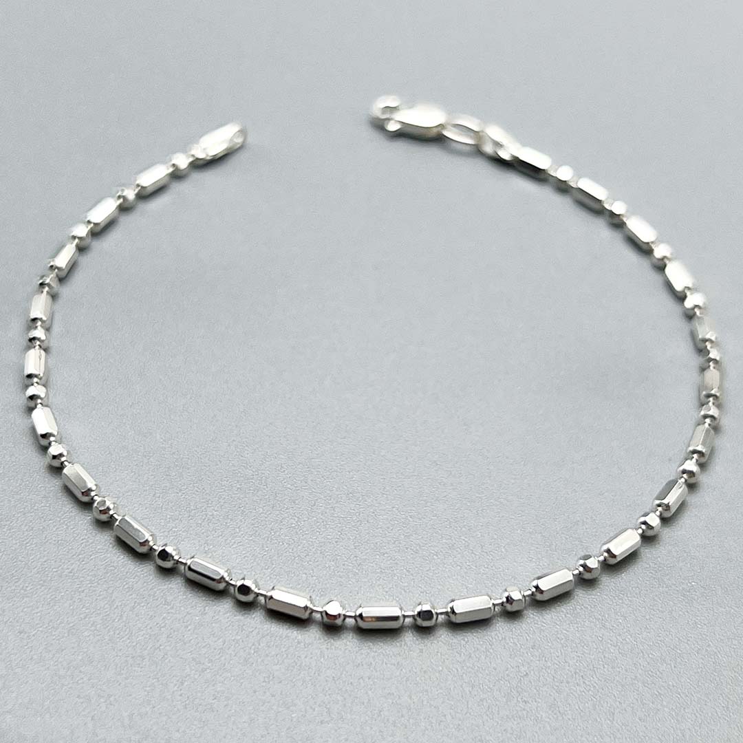 Minimalist silver bracelet women's