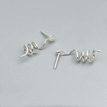 Snake Silver earrings