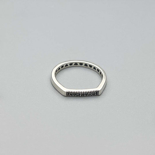 Stackable silver ring