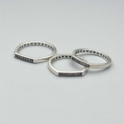 Stacking silver ring women's