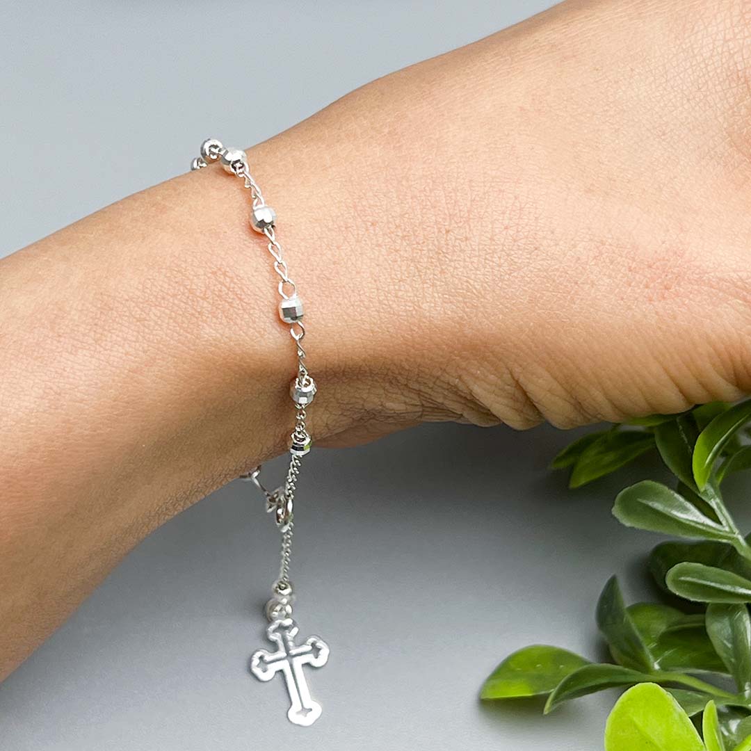 Women's rosary bracelet