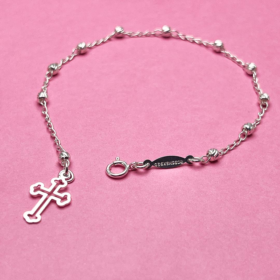 Women's rosary bracelet