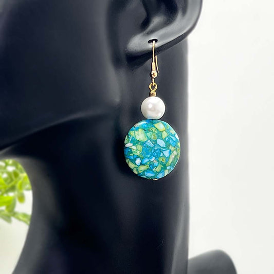 Turquoise dangle earrings