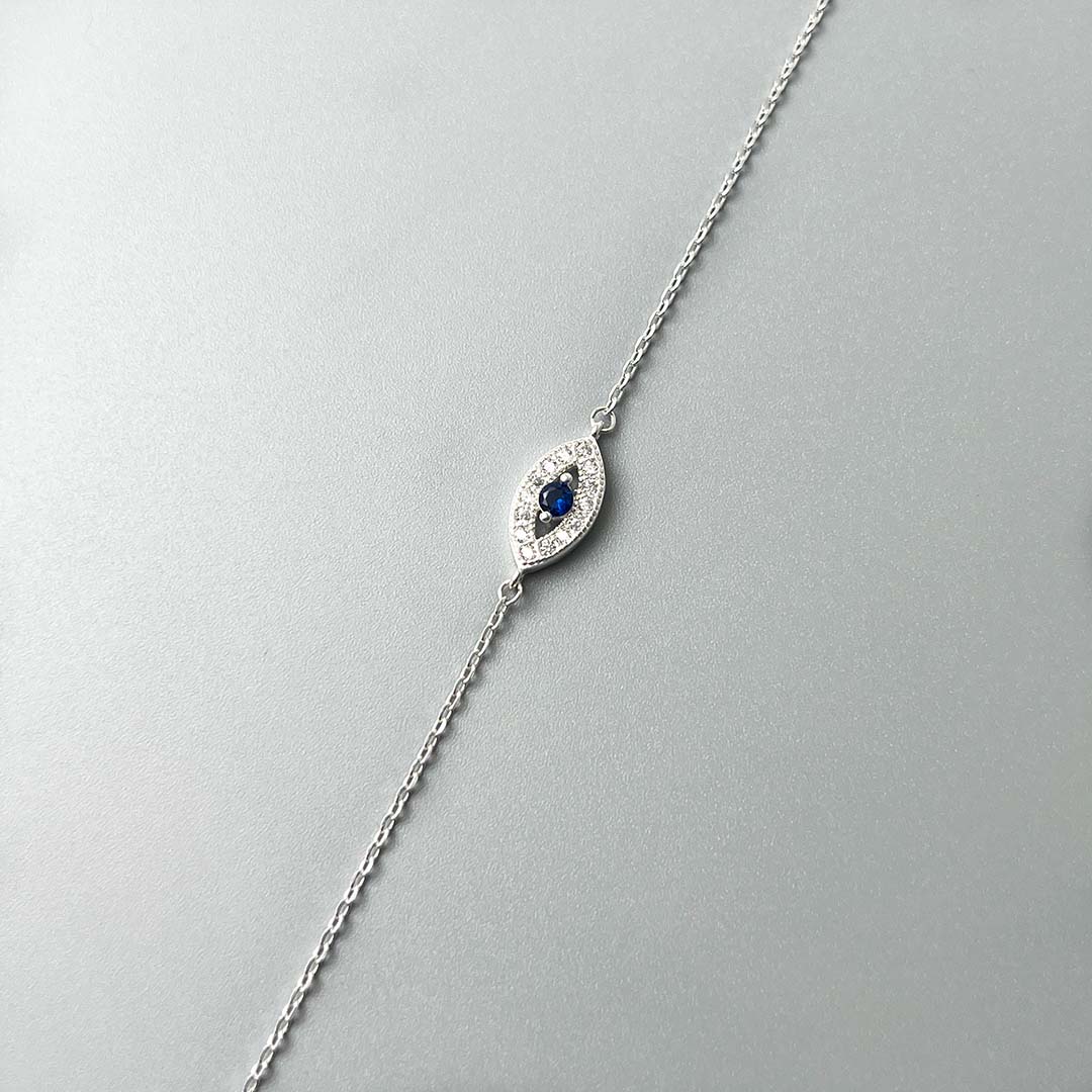 925 sterling silver evil eye bracelet