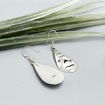 Silver Shark Earrings